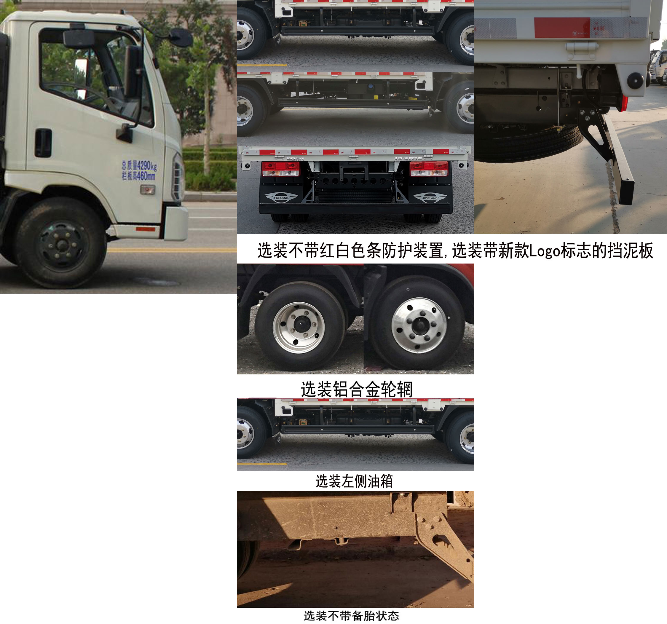 福田牌BJ5043CCY-J9仓栅式运输车公告图片