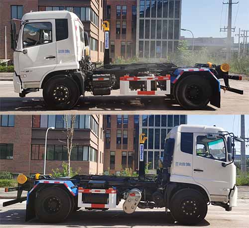 山花牌JHA5123ZXXDFA6車廂可卸式垃圾車公告圖片