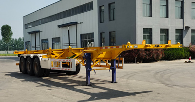荣德牌13米34.5吨3轴集装箱运输半挂车(RDP9400TJZ)