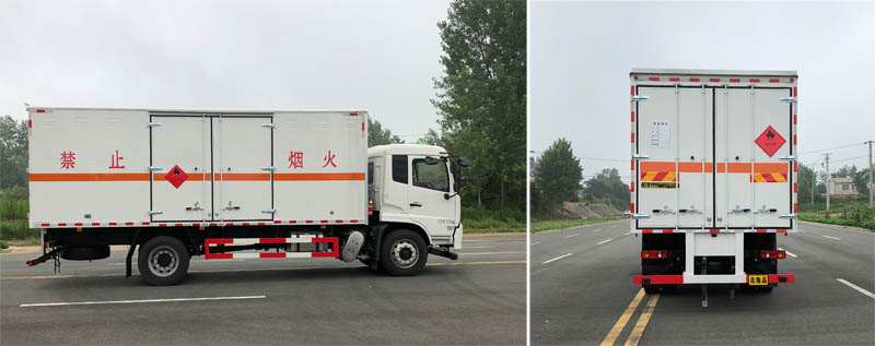 大力牌DLQ5181XRYDFH6易燃液体厢式运输车公告图片