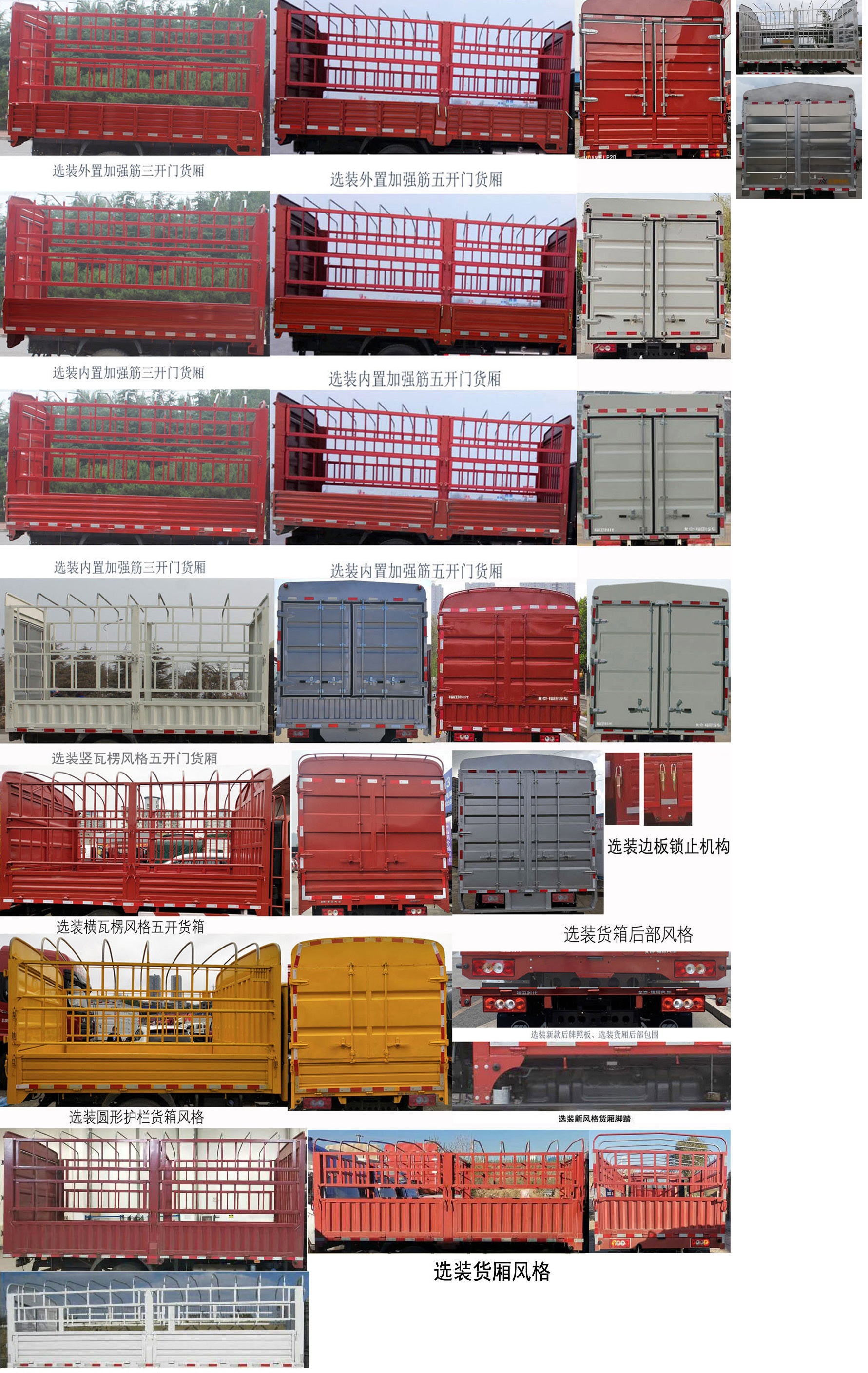 福田牌BJ5043CCY-BL倉柵式運輸車公告圖片