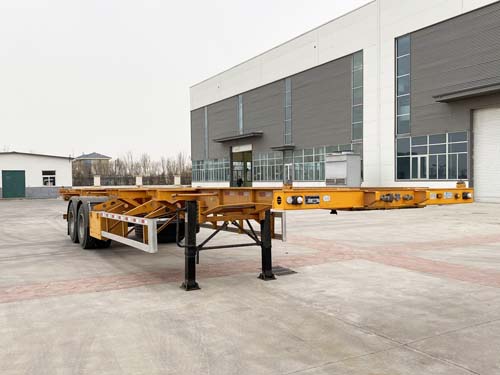 青特牌12.3米30.5吨2轴集装箱运输半挂车(QDT9352TJZG)