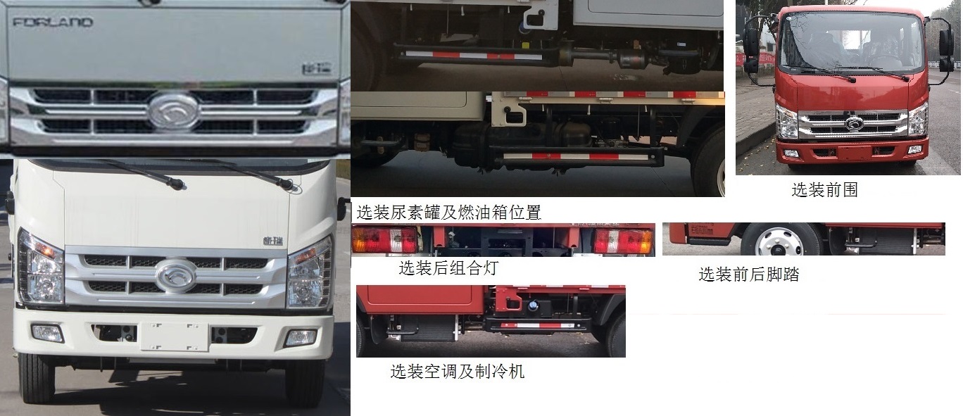 福田牌BJ5046XXY-H7厢式运输车公告图片