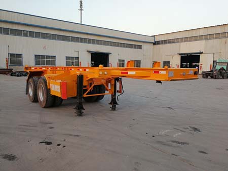 广通达牌7.5米31吨2轴集装箱运输半挂车(JKQ9351TJZ)