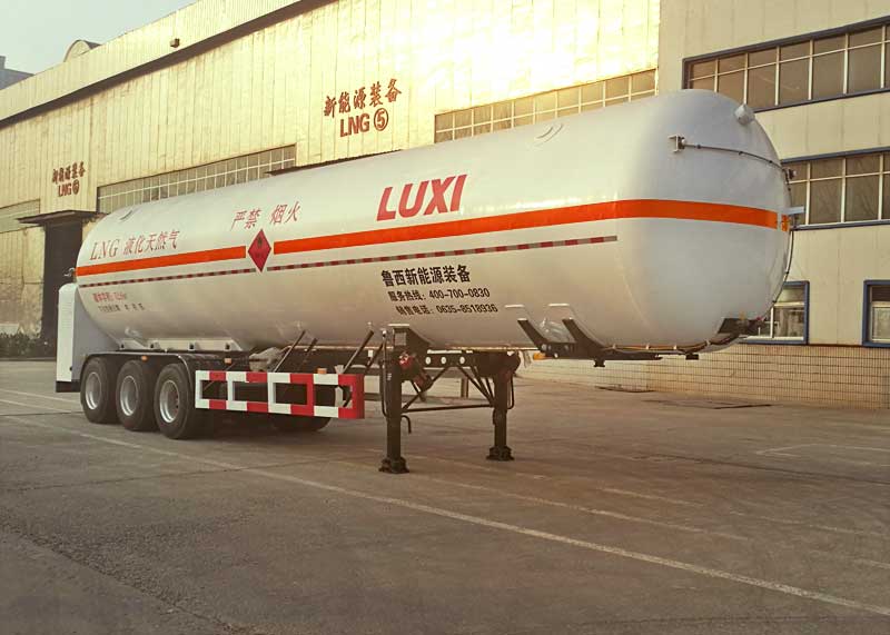 鲁西牌13米24.2吨3轴低温液体运输半挂车(LXZ9404GDY)