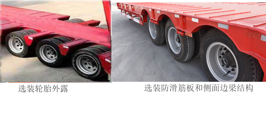 众志华兴牌JLQ9402TDP低平板半挂车公告图片