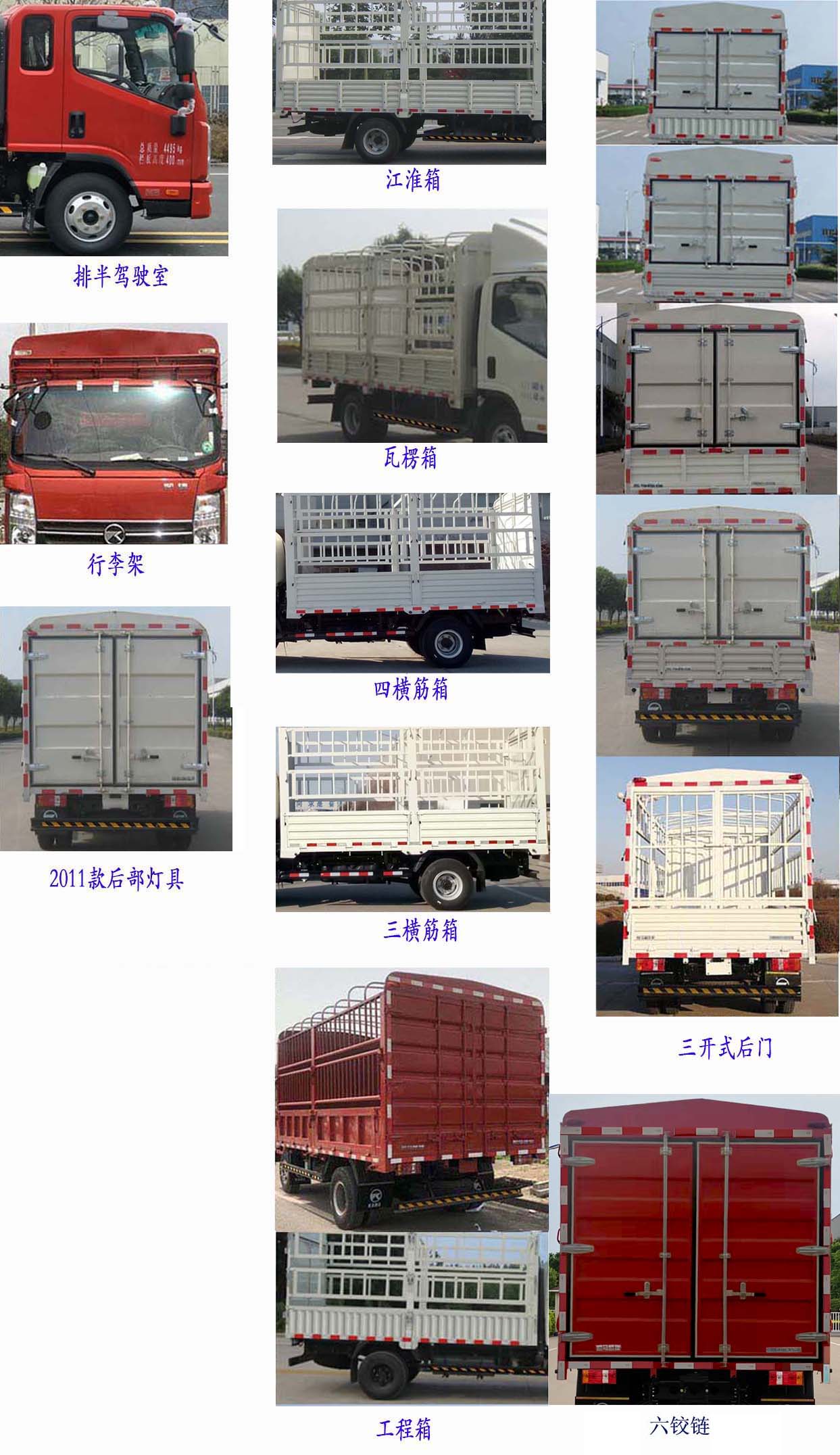 凱馬牌KMC5042CCYA336DP6倉柵式運輸車公告圖片