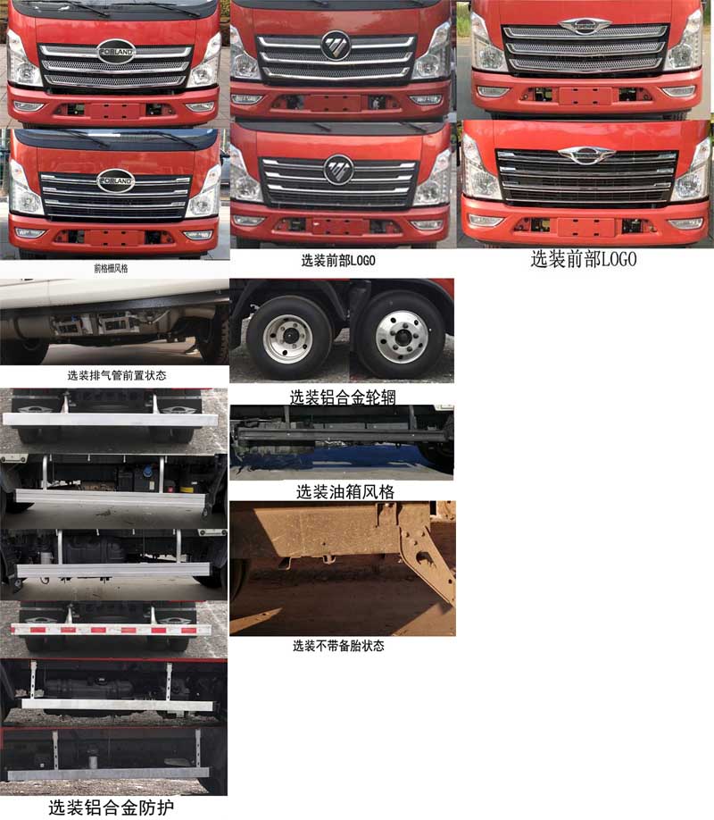 福田牌BJ5046XXY9JBA-01廂式運輸車公告圖片