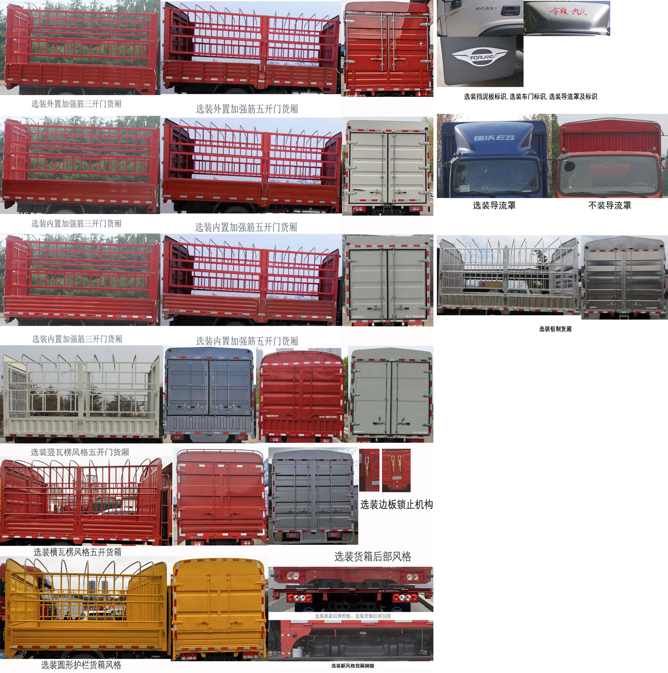 福田牌BJ5044CCY8PFA-01倉柵式運(yùn)輸車公告圖片