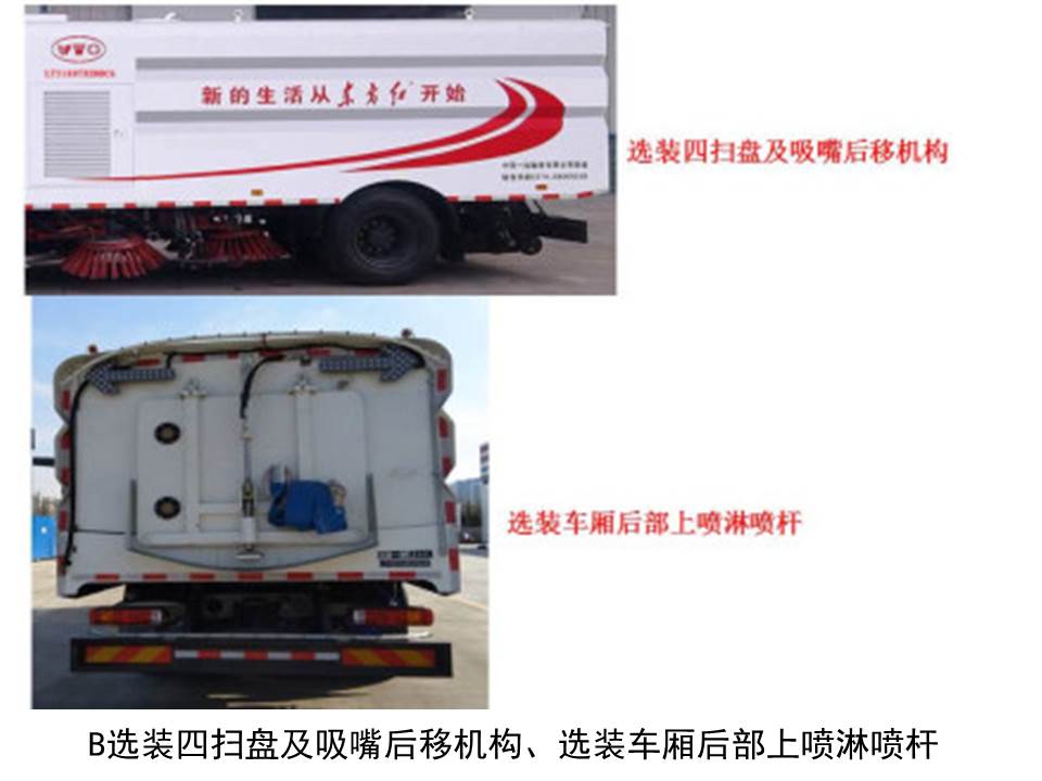 東方紅牌LT5181TXSDF洗掃車公告圖片