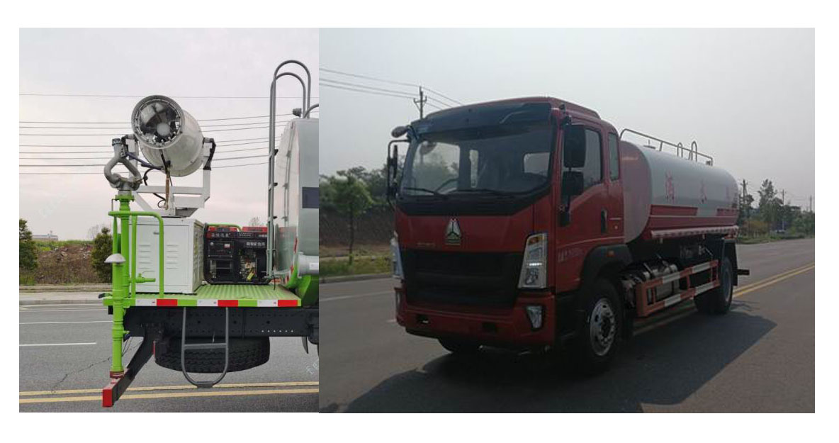 豪沃牌ZZ5167GSSK521DF1洒水车公告图片