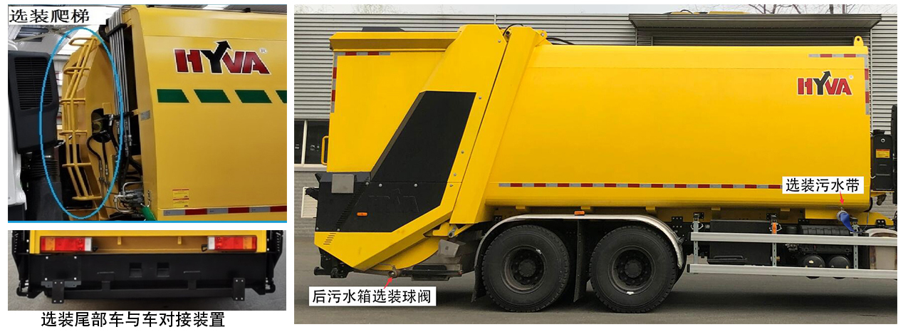海沃牌HWJ5251ZYSDFN6压缩式垃圾车公告图片