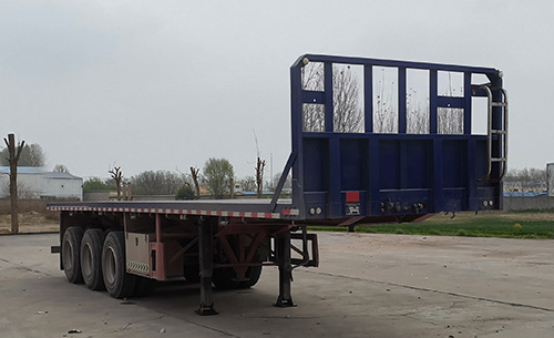凯迪亚特牌10.5米35吨3轴平板运输半挂车(LCC9400TPB1)
