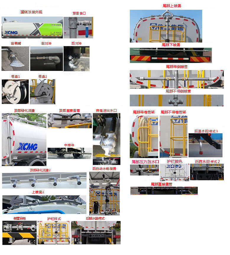 徐工牌DXA5180GPSZ6綠化噴灑車公告圖片