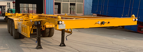 金君卫牌11.5米35.5吨3轴集装箱运输半挂车(HJF9400TJZA)