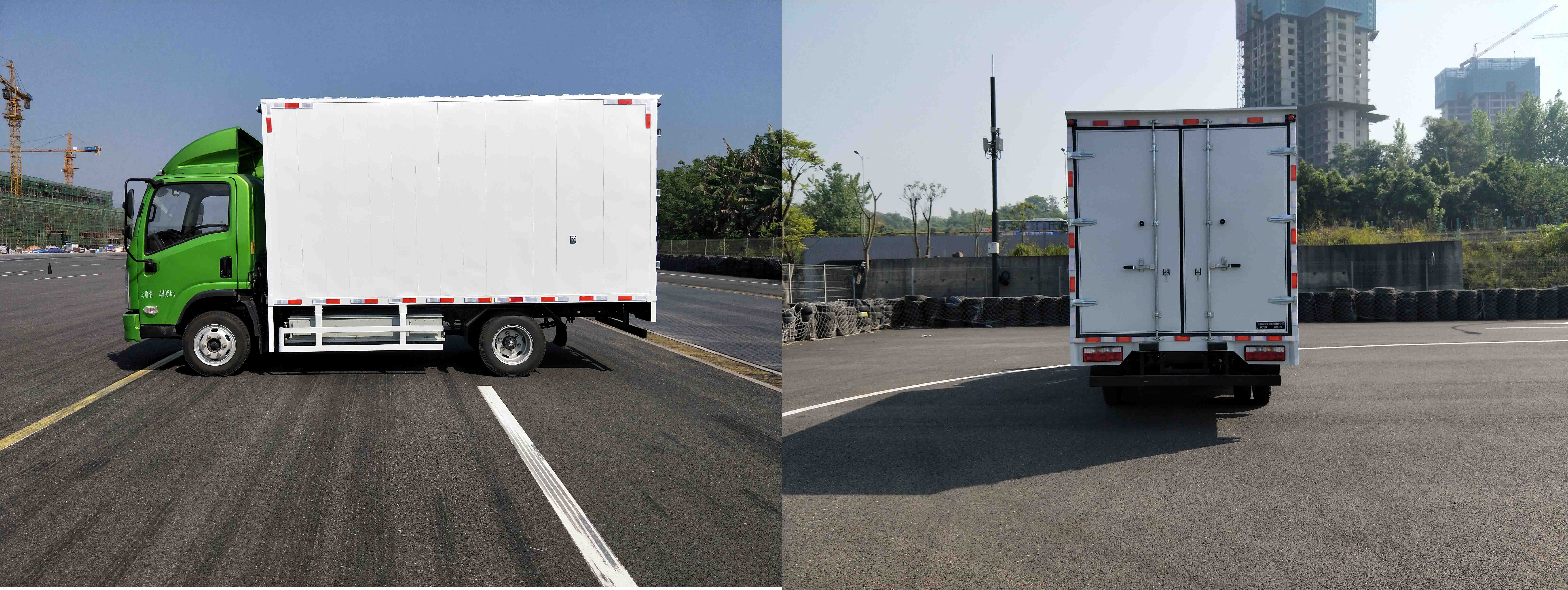 陜汽牌SX5043XXYBEV331L純電動廂式運(yùn)輸車公告圖片