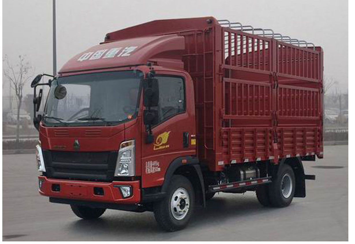 豪沃牌ZZ5047CCYH3315F145倉(cāng)柵式運(yùn)輸車公告圖片