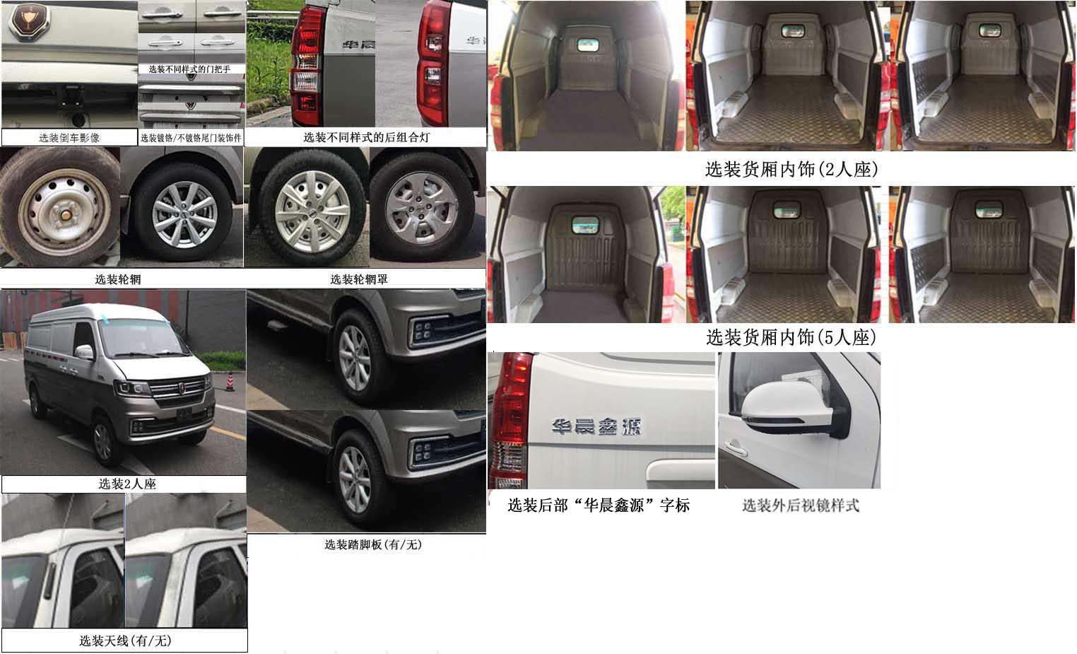 金杯牌JKC5022XXY-S6CXL4廂式運(yùn)輸車公告圖片