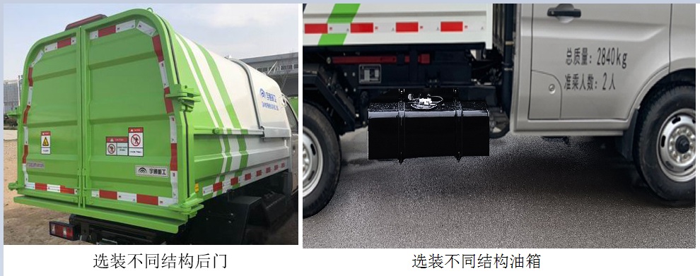 宇通牌YTZ5030ZLJK0P6自卸式垃圾车公告图片
