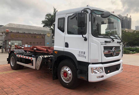 東風(fēng)牌EQ5186ZXXS6車廂可卸式垃圾車公告圖片