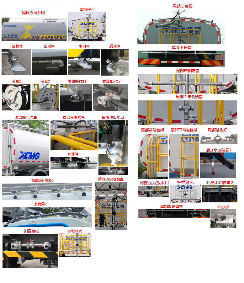 徐工牌DXA5160GPSC6綠化噴灑車公告圖片
