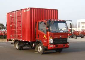 豪沃牌ZZ5047XXYC2813E144厢式运输车