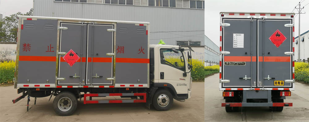 大力牌DLQ5041XRYZZ6易燃液体厢式运输车公告图片