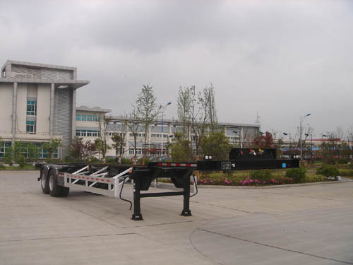 中集牌13米31.1吨2轴集装箱运输半挂车(ZJV9352TJZTH04)