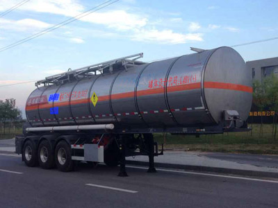 永强牌10.8米30.4吨3轴氧化性物品罐式运输半挂车(YQ9401GYWY2)