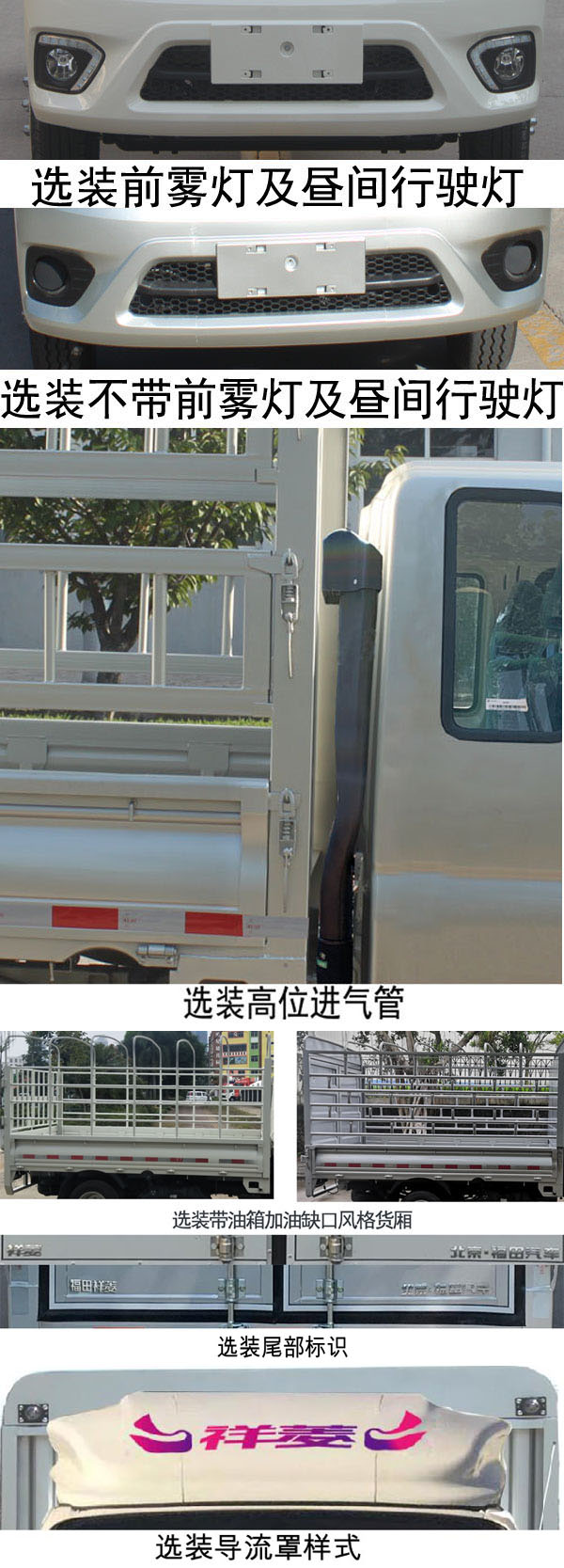 福田牌BJ5032CCY3PV5-03仓栅式运输车公告图片