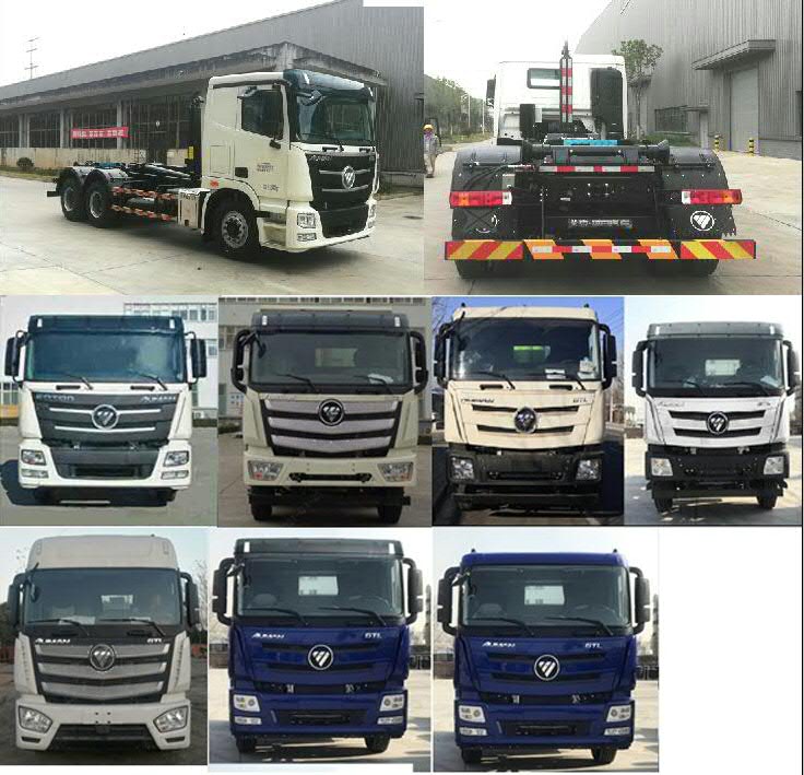 福田牌BJ5252ZXXE6-H1车厢可卸式垃圾车公告图片
