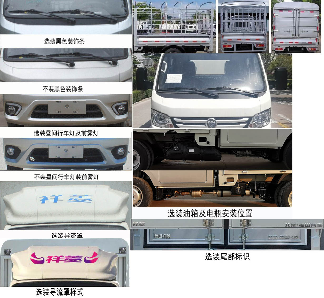 福田牌BJ5022CCY2AV6-04倉柵式運輸車公告圖片