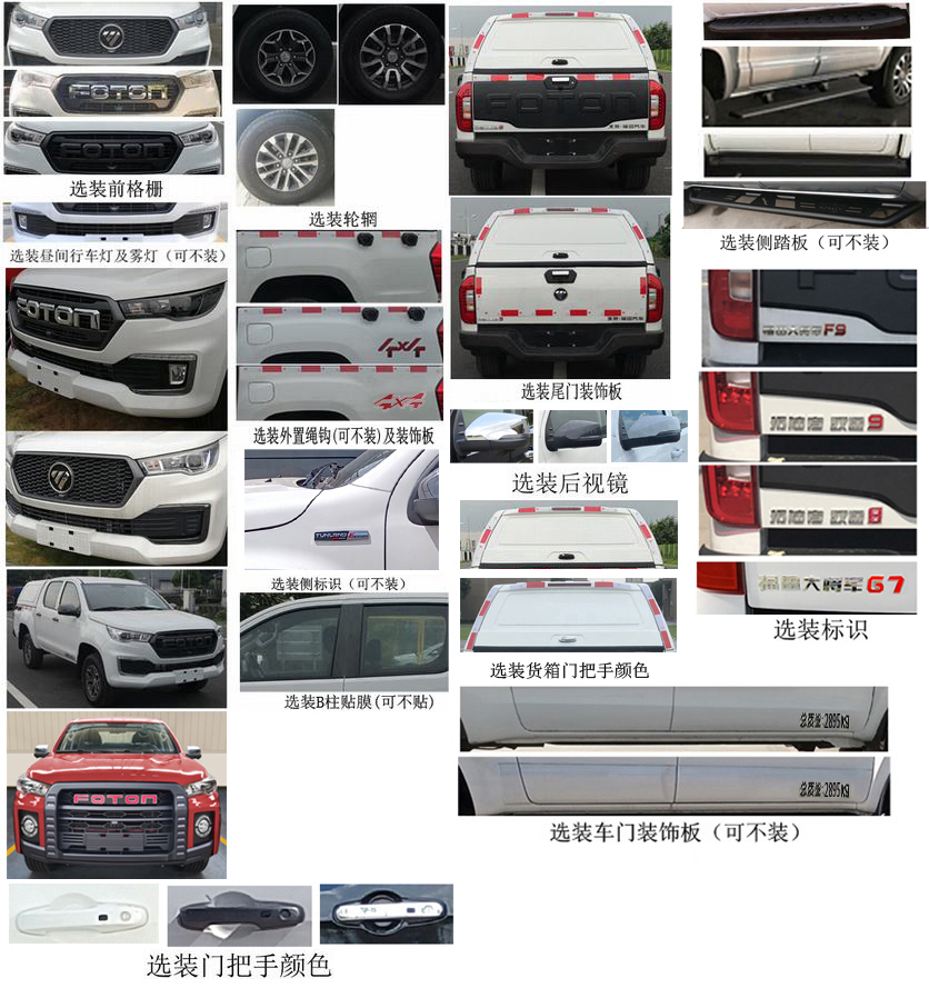 福田牌BJ5037XXY-2B廂式運(yùn)輸車公告圖片