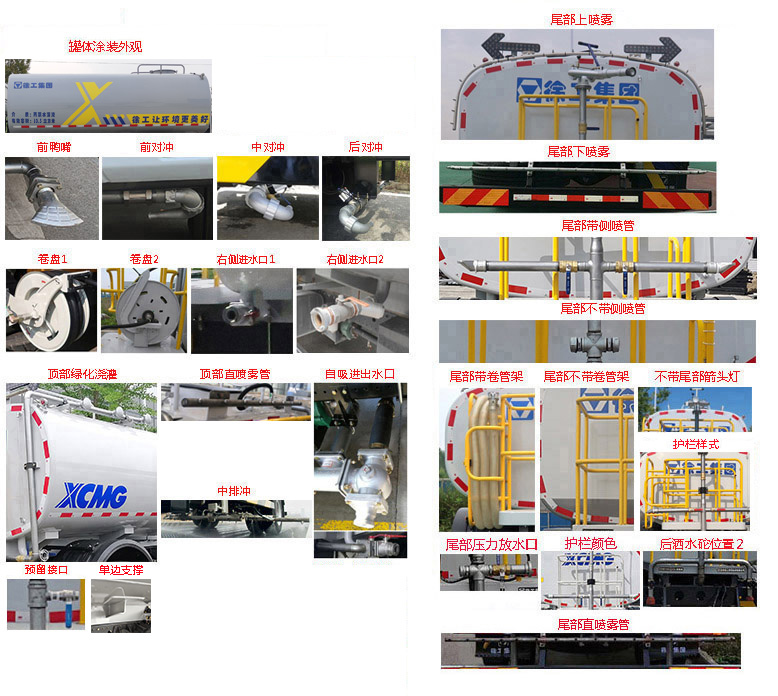 徐工牌DXA5180GPSLBEV纯电动绿化喷洒车公告图片