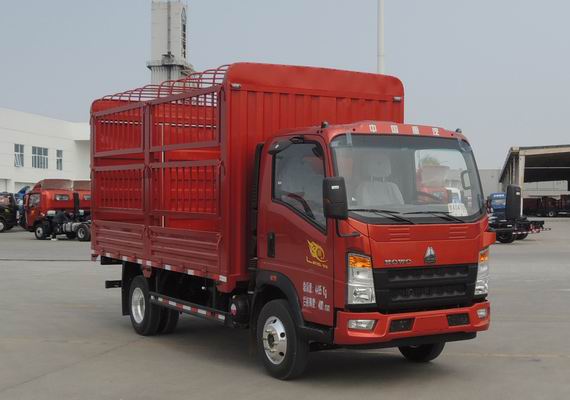 豪沃牌ZZ5047CCYF3313F145倉柵式運輸車公告圖片