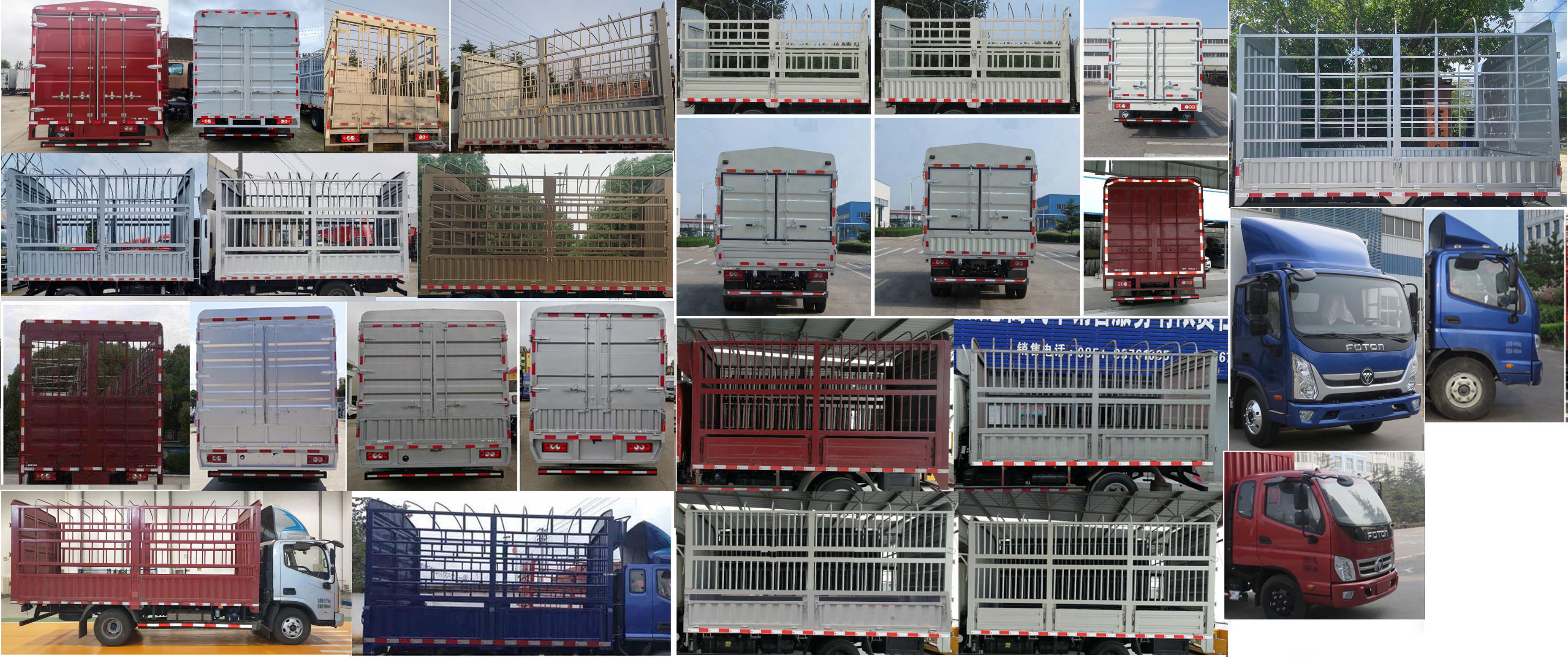 福田牌BJ5071CCYDJDA-AB1倉柵式運(yùn)輸車公告圖片