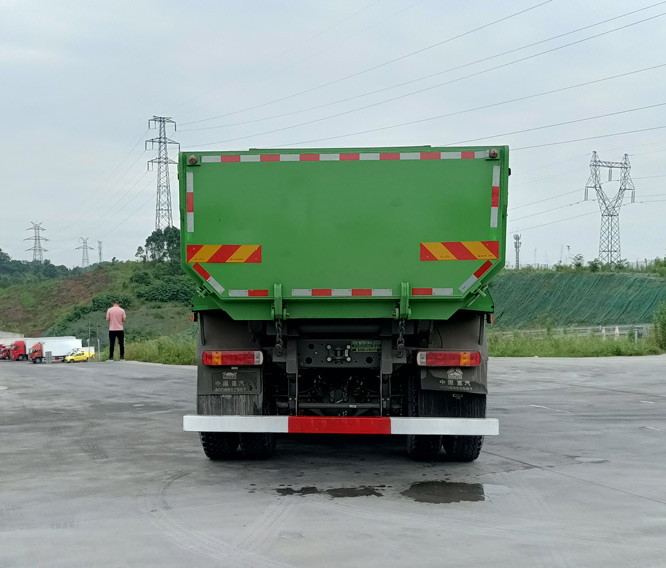 豪沃牌ZZ5317ZLJV2567F1自卸式垃圾車公告圖片