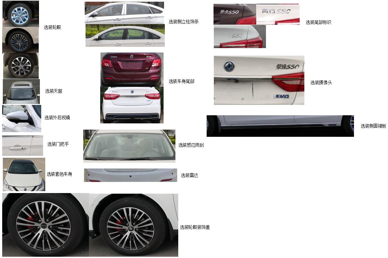 东风牌LZ7009SLAEV纯电动轿车公告图片