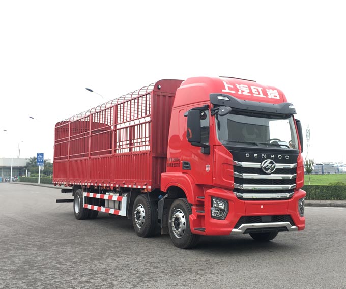 紅巖牌CQ5257CCYEV09523倉(cāng)柵式運(yùn)輸車公告圖片