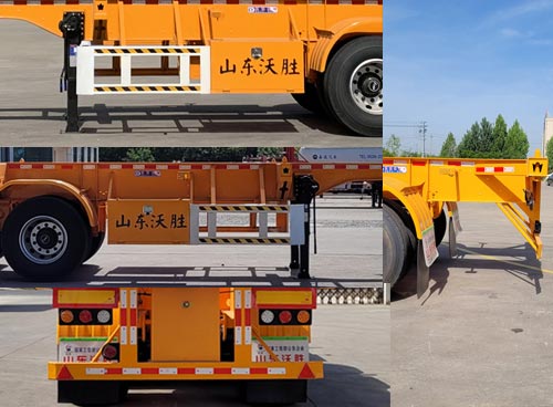 郓胜牌LWS9401TJZ集装箱运输半挂车公告图片