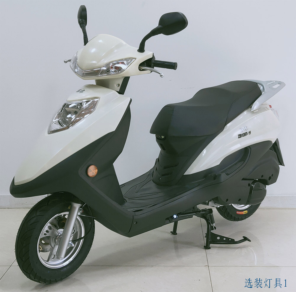 ZB125T-11 珠本牌124CC汽油前盘式后鼓式两轮摩托车图片