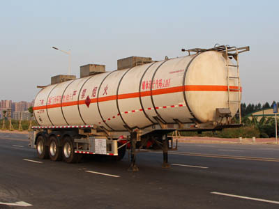 永强牌12.6米30.5吨3轴易燃液体罐式运输半挂车(YQ9401GRYY2)
