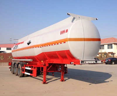 华昌牌11.8米32吨3轴腐蚀性物品罐式运输半挂车(QDJ9403GFW)