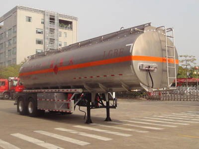 永强牌10.5米28.5吨2轴铝合金运油半挂车(YQ9350GYYCT2)