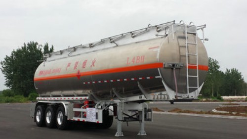 永强牌11.6米34吨3轴铝合金易燃液体罐式运输半挂车(YQ9401GRYCY2)