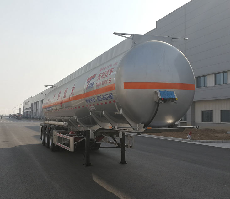 天明牌12.7米31吨3轴易燃液体罐式运输半挂车(TM9405GRYYC2)