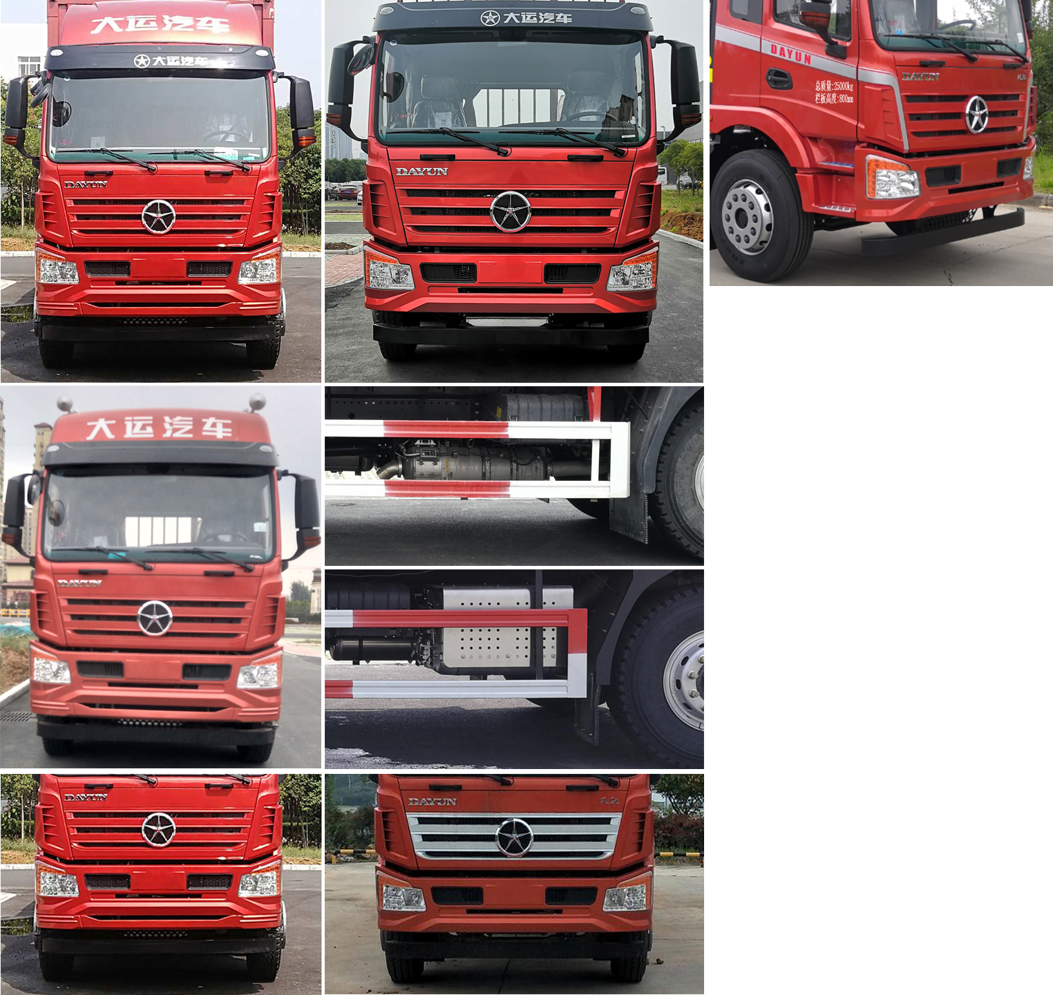 大運牌DYQ5250CCYD6CB倉柵式運輸車公告圖片