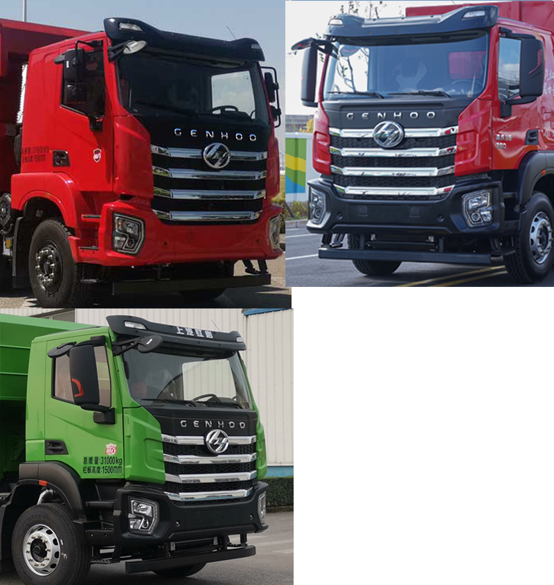 紅巖牌CQ5317ZLJEV09286自卸式垃圾車公告圖片