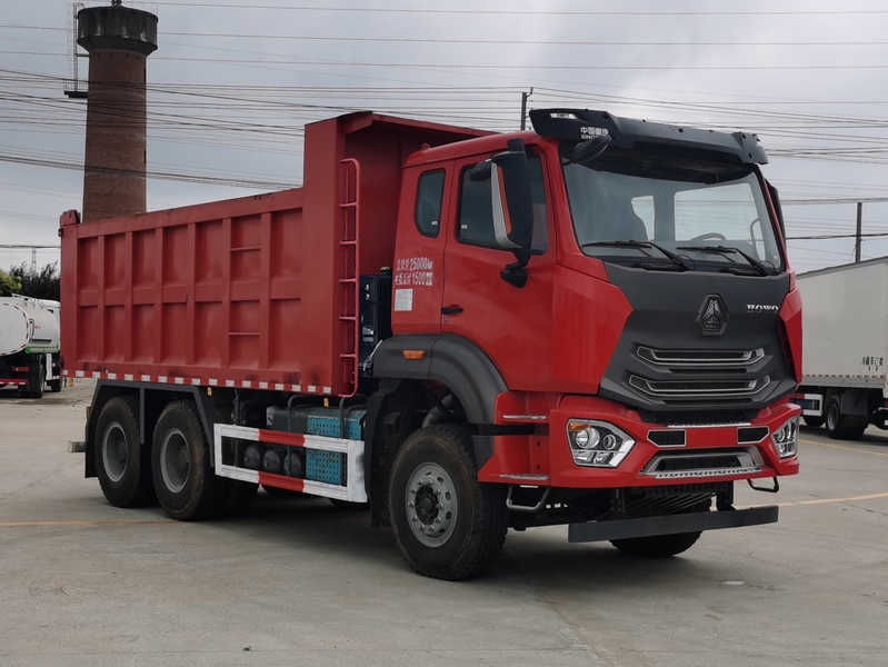 豪沃牌ZZ5257ZLJV404JF1自卸式垃圾車公告圖片