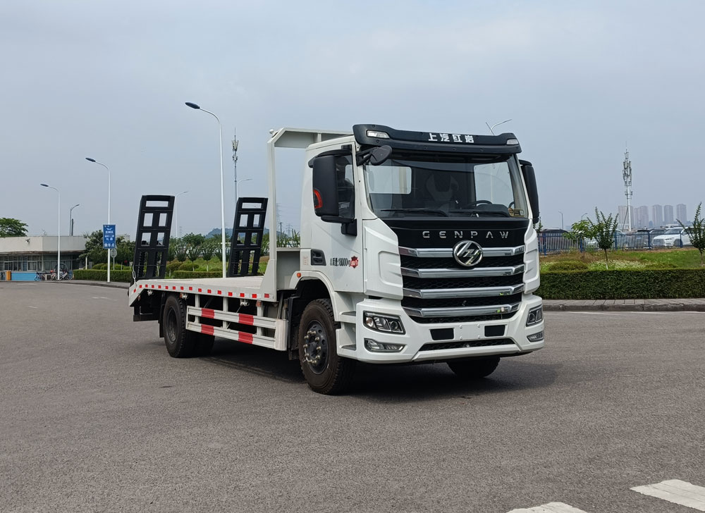 紅巖牌CQ5187TPBEY05501J平板運(yùn)輸車公告圖片